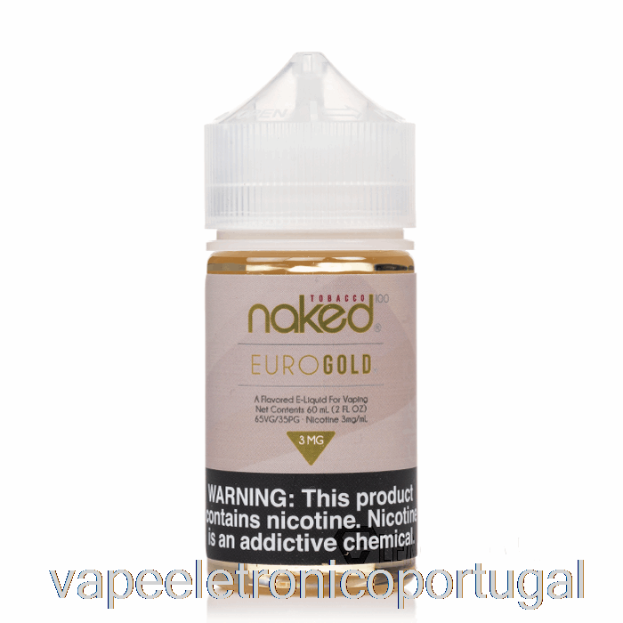 Vape Eletrônico Euro Gold - Tabaco Nu 100 - 60ml 12mg